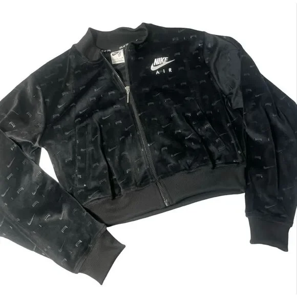 Nike Air Velour Zip Cropped Jacket - Picture 5 of 9